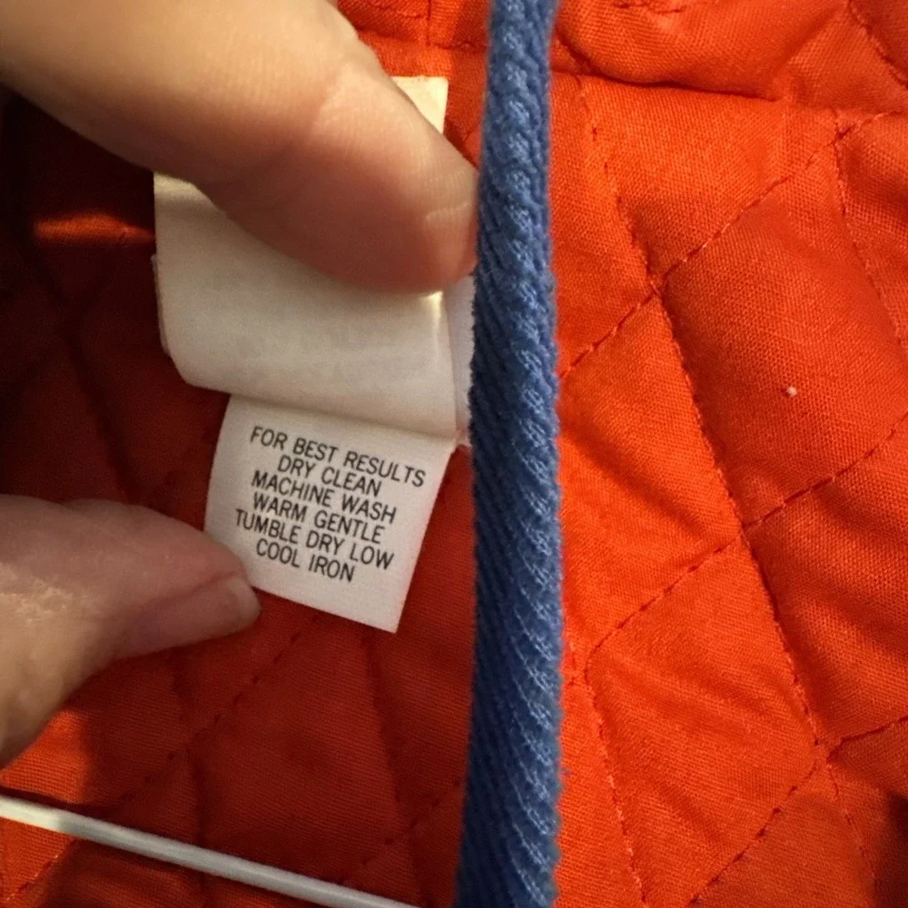 Vintage Fischel by Johnston Girls 3T Blue Corduroy Hooded Coat Muff Faux Fur